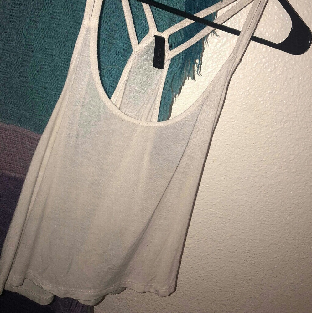 White spaghetti strap top